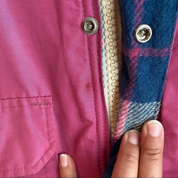 Vintage WOOLRICH PINK PARKA Wool Lined Jacket size Small - Picture 3 of 16